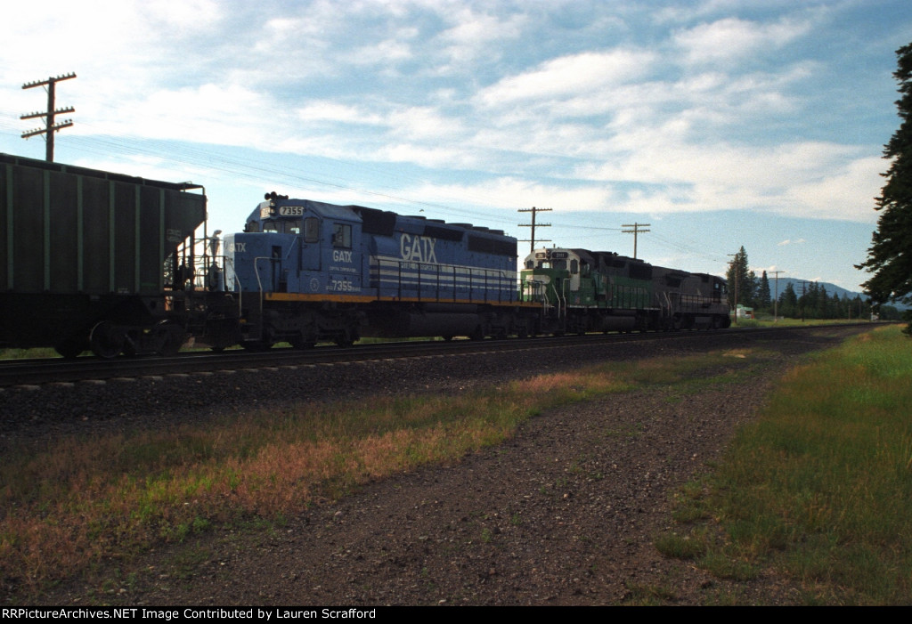 GATX 7355 trailing unit on GECX 8000(now BCOL 3901)...